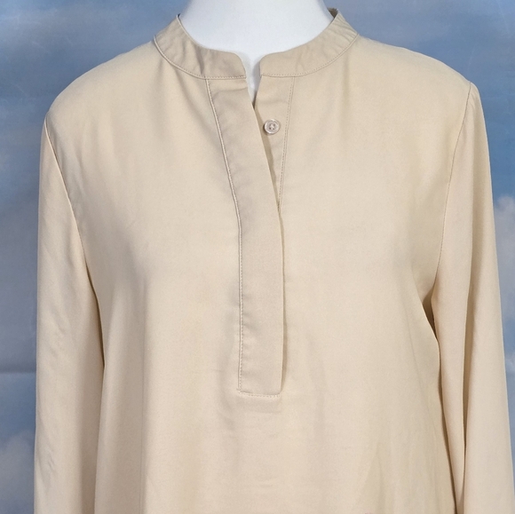 ANNE KLEIN | LOOSE FIT KNEE LENGTH FLORAL SHIRT DRESS - Picture 7 of 16